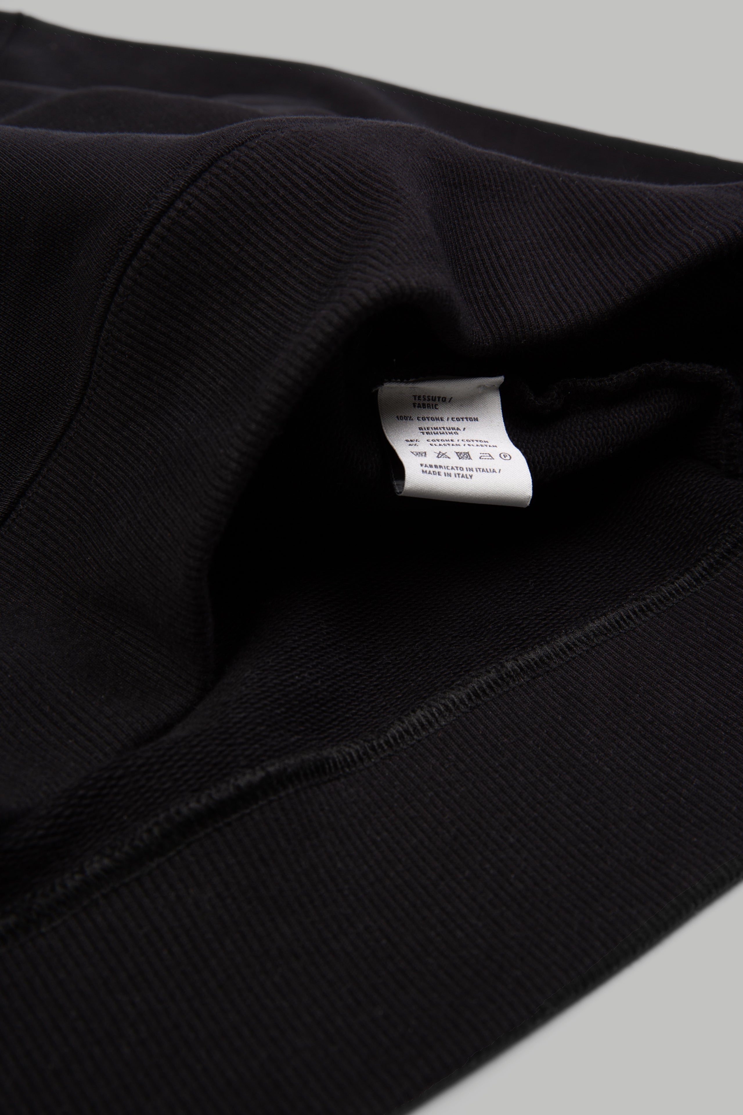 Black - Greggio Blanks Hoodie H01 Single - Black - Luxury Made in Italy Wholesale Streetwear